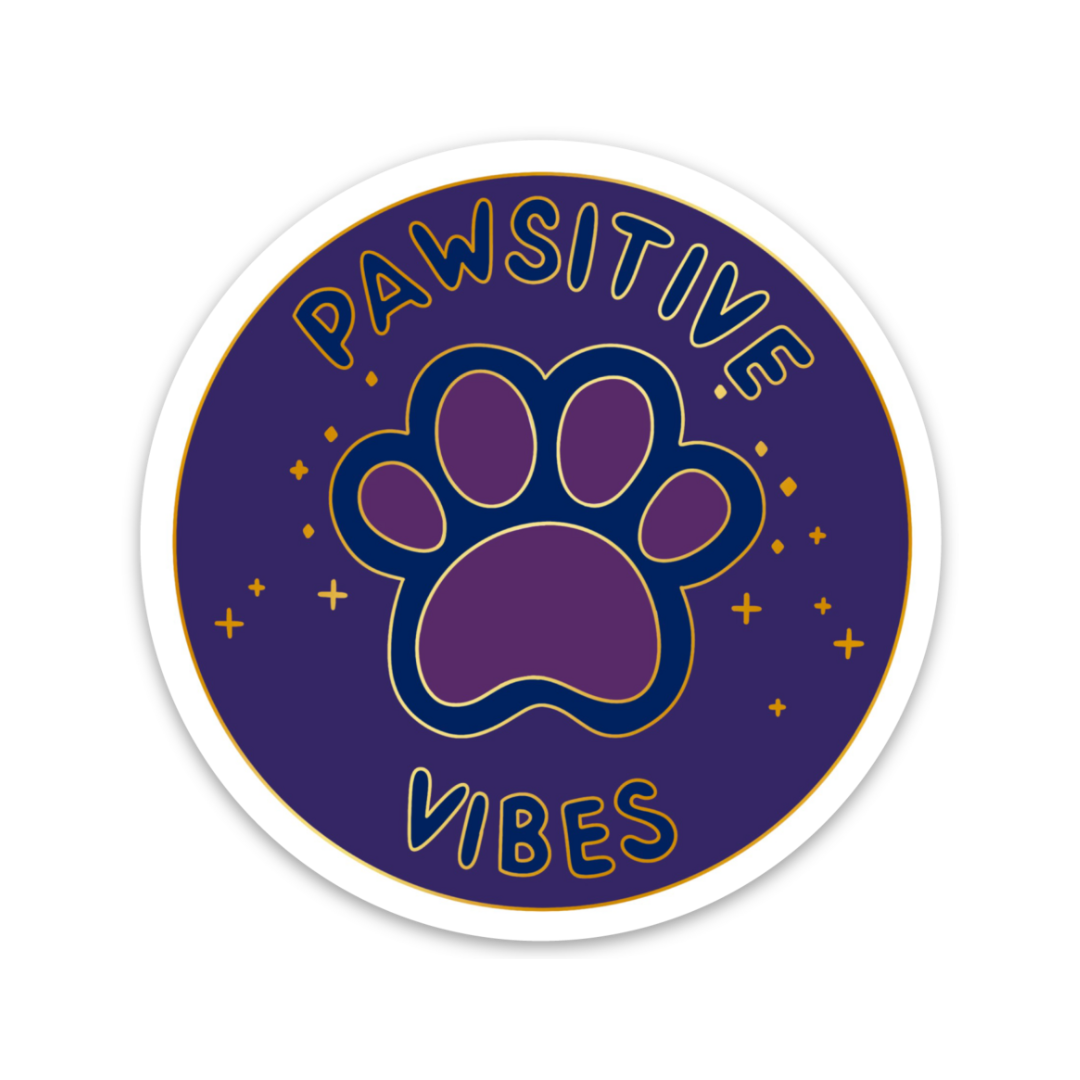 Pawsitive Vibes Sticker