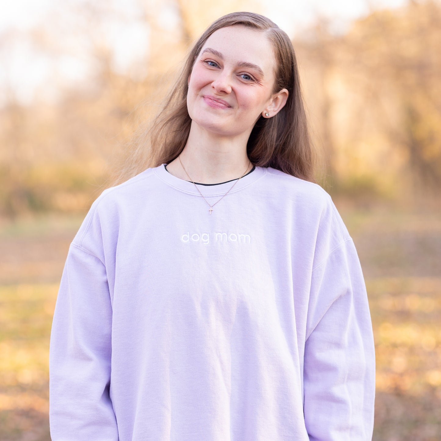 Dog Mom Embroidered Crewneck