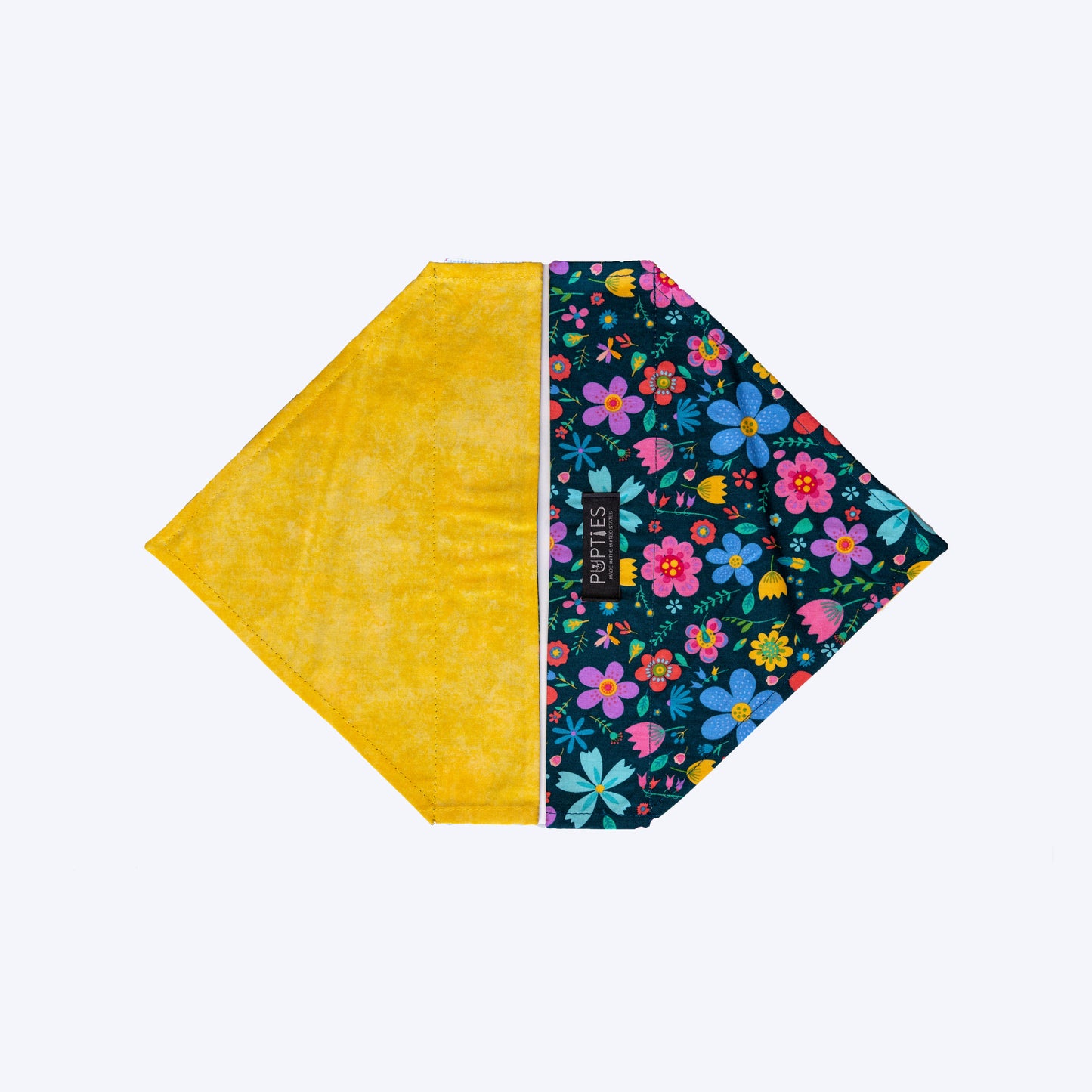 Groovy Floral/Yellow Tie Dye Bandana