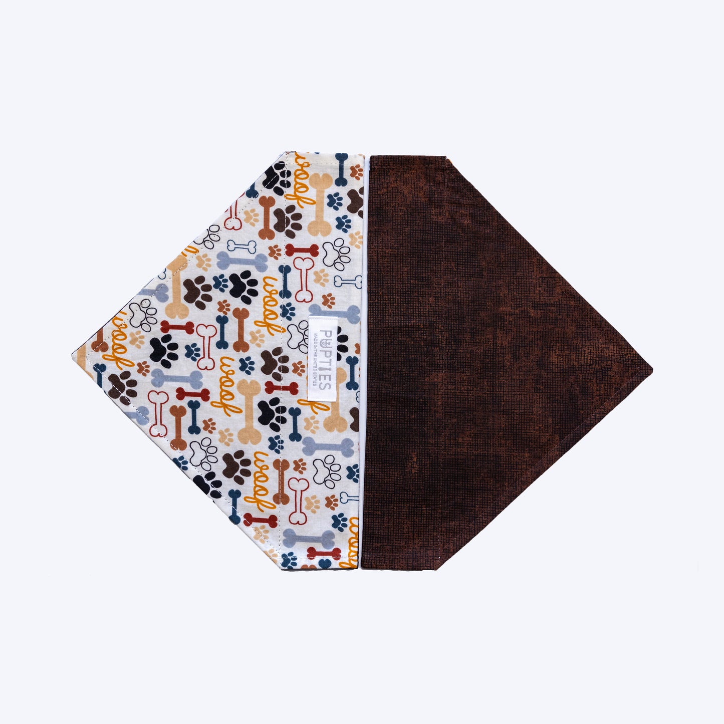 Woof/Brown Bandana
