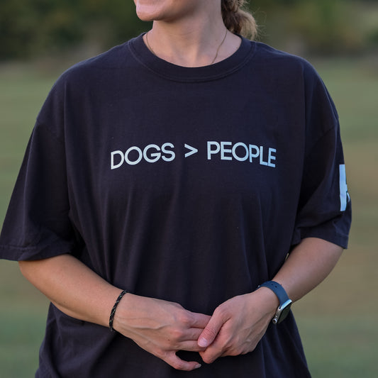 Dogs > People Short Sleeve T-Shirt