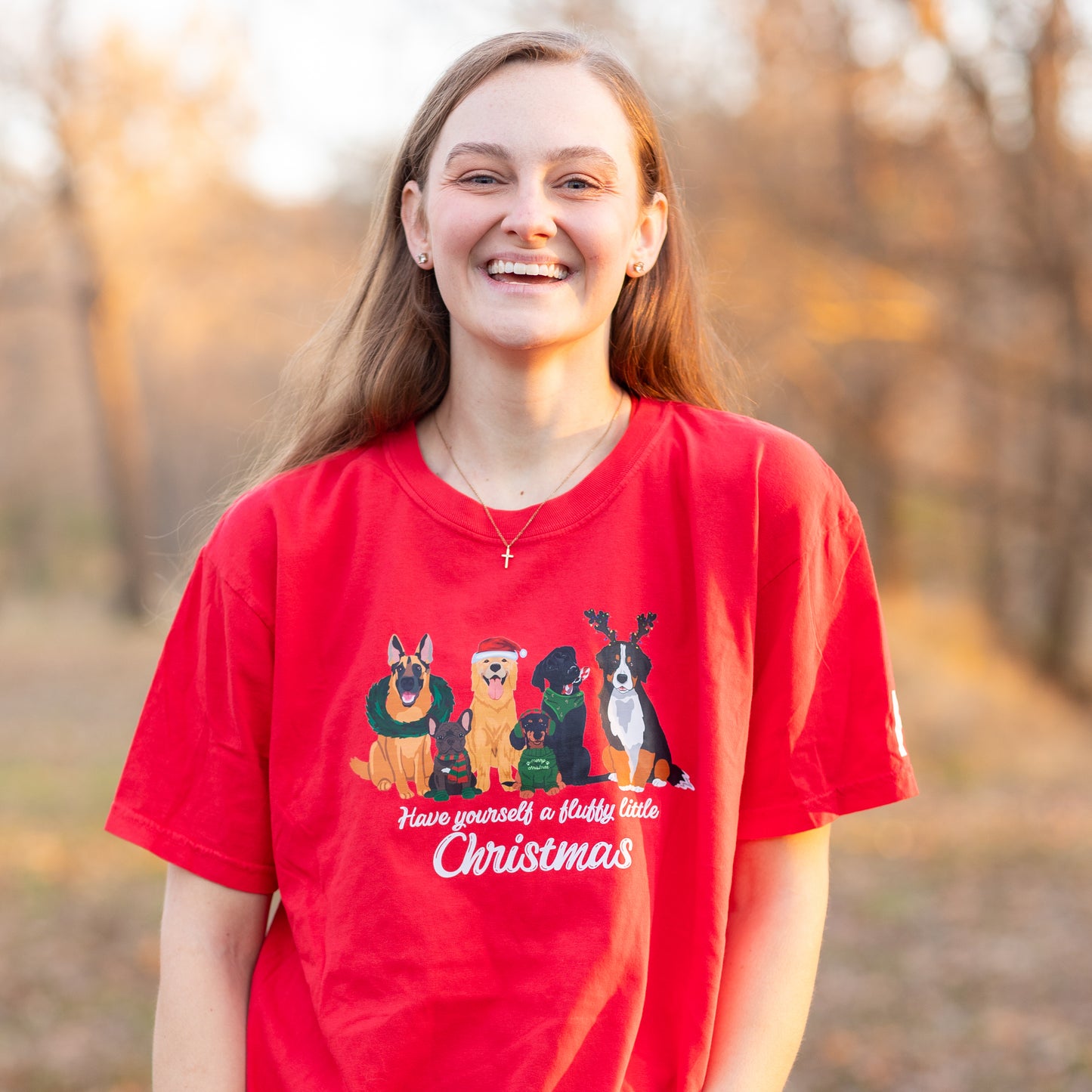 Fluffy Christmas Short Sleeve T-Shirt