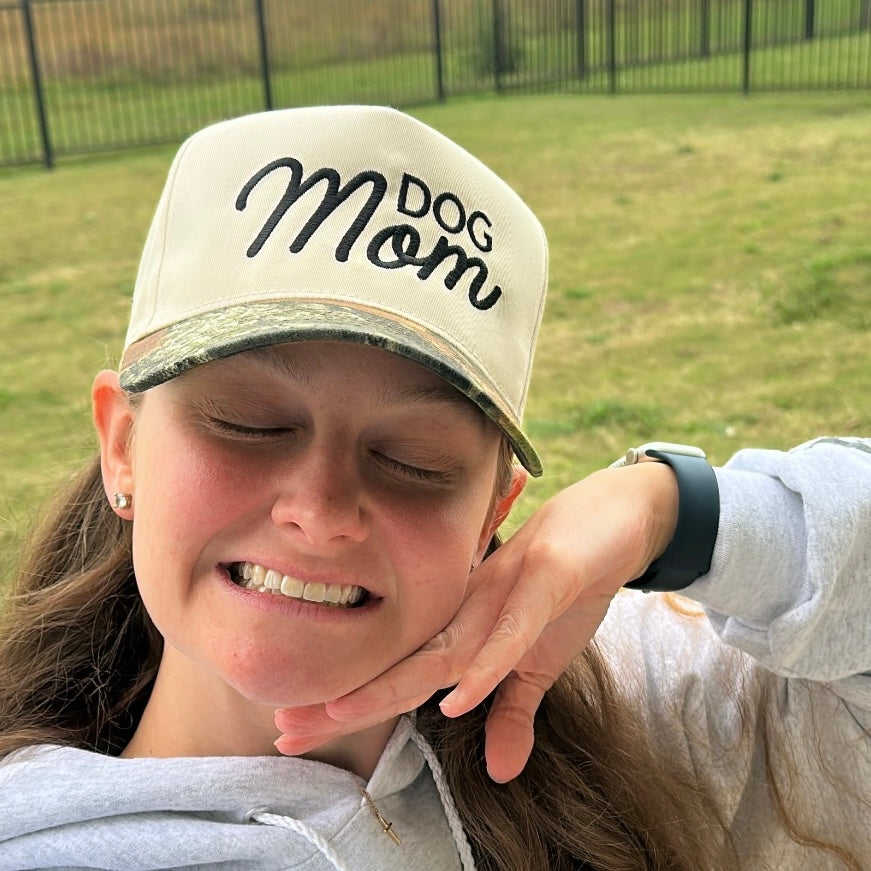 Dog Mom Camo Trucker Hat